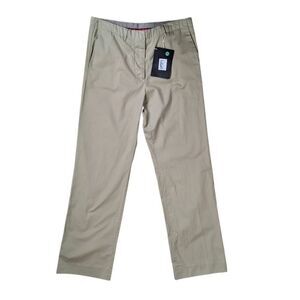 Mauro Grifono 44 M 8 Tan Khaki Wide Leg Pants Slacks Trousers Cotton Y2K Tall